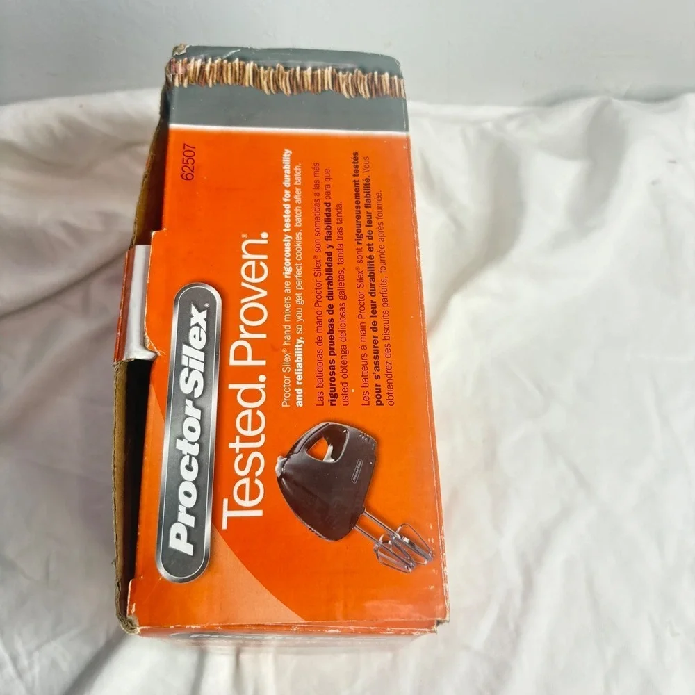 Proctor Silex Easy Mix Black Hand Mixer 5 Speed 100 Watts Durable